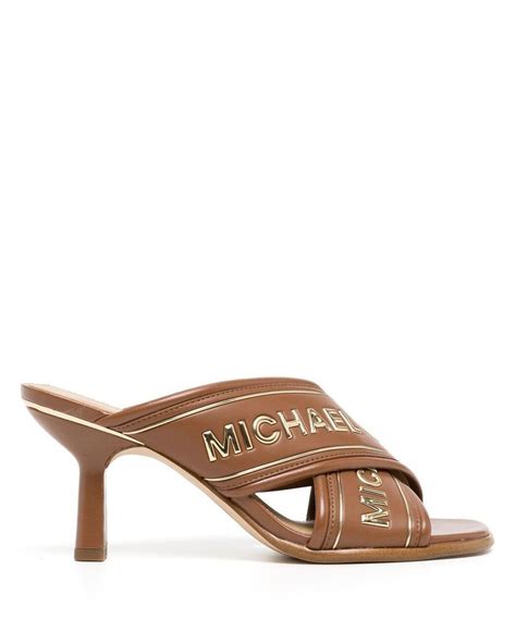 michael kors perforated mules|Michael Kors mule sandals.